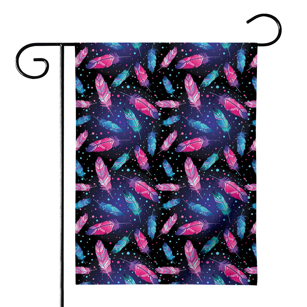 Native Feather Pattern Print House Flag