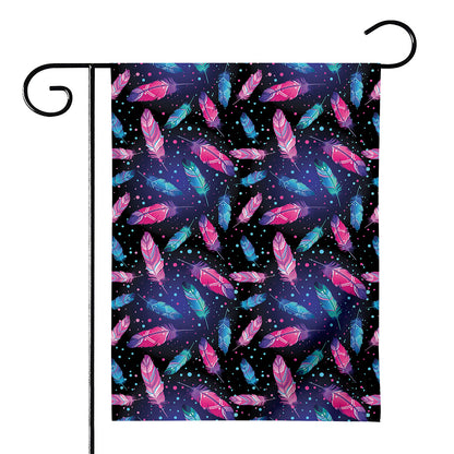 Native Feather Pattern Print House Flag