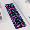 Native Feather Pattern Print Long Kitchen Mat