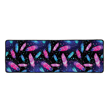 Native Feather Pattern Print Long Kitchen Mat