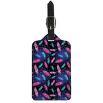 Native Feather Pattern Print Luggage Tag