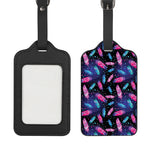 Native Feather Pattern Print Luggage Tag