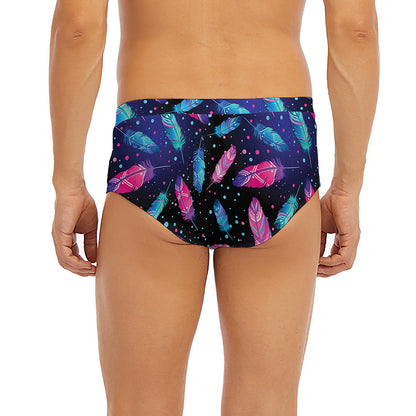 Native Feather Pattern Print Men's Briefs