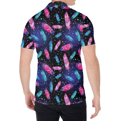 Native Feather Pattern Print Men's Shirt