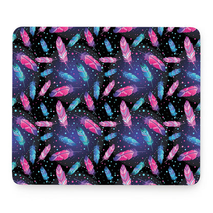Native Feather Pattern Print Mouse Pad