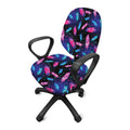 Native Feather Pattern Print Office Chair Cover