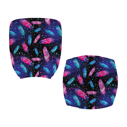 Native Feather Pattern Print Office Chair Cover