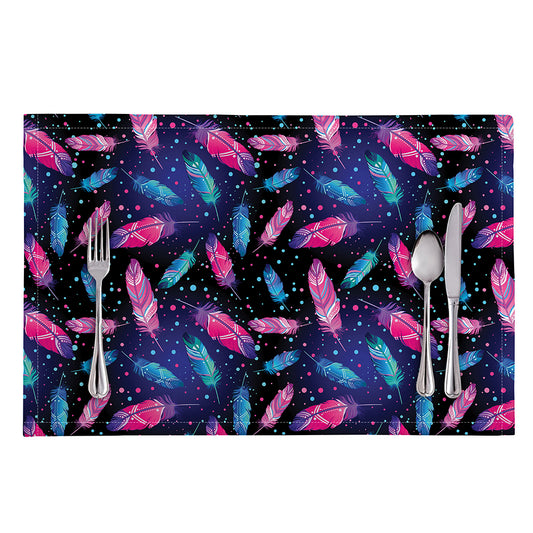 Native Feather Pattern Print Placemat