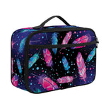 Native Feather Pattern Print Portable Lunch Bag