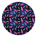 Native Feather Pattern Print Round Blanket