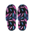 Native Feather Pattern Print Slippers