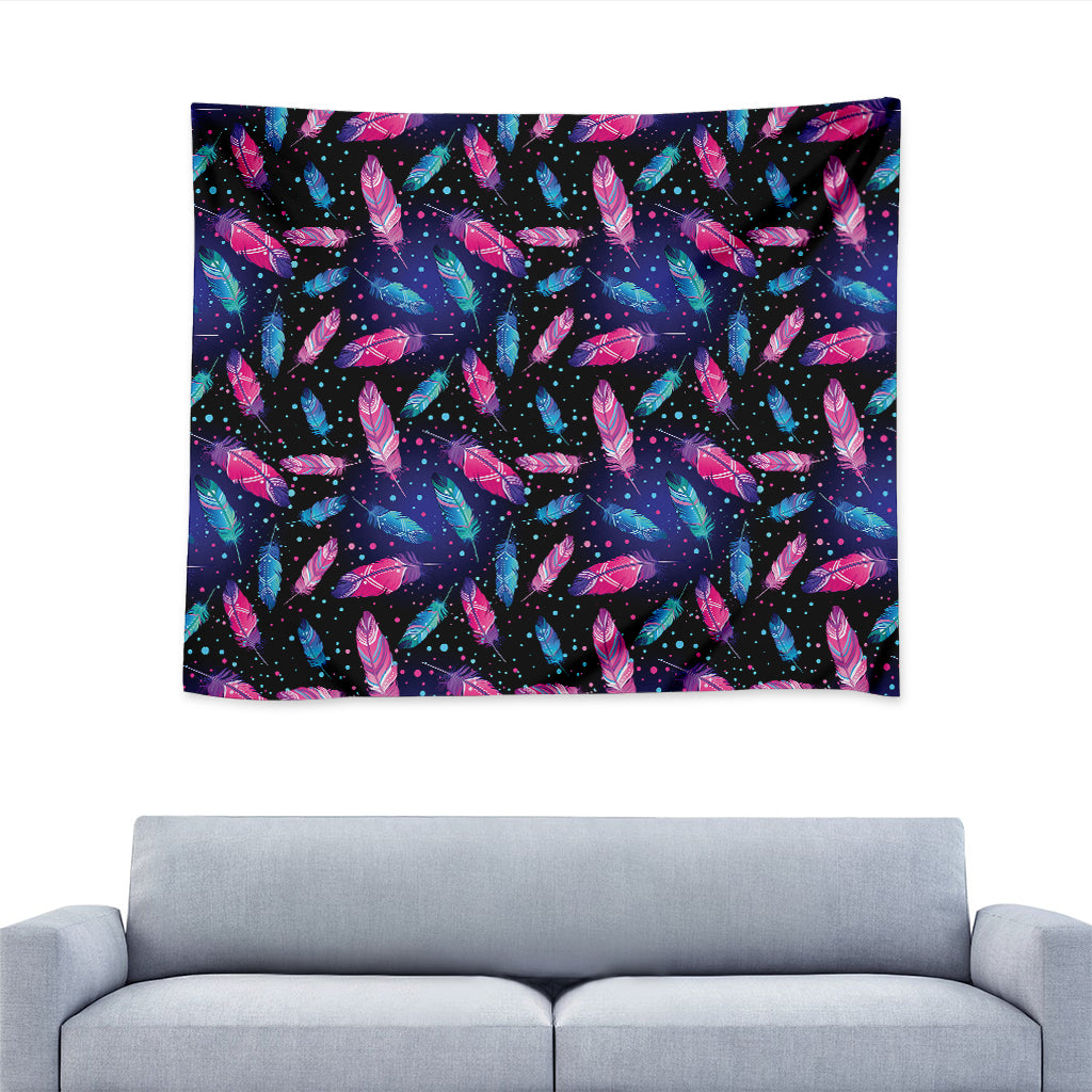 Native Feather Pattern Print Tapestry