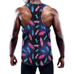 Native Feather Pattern Print Training Tank Top