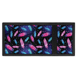 Native Feather Pattern Print Trifold Wallet
