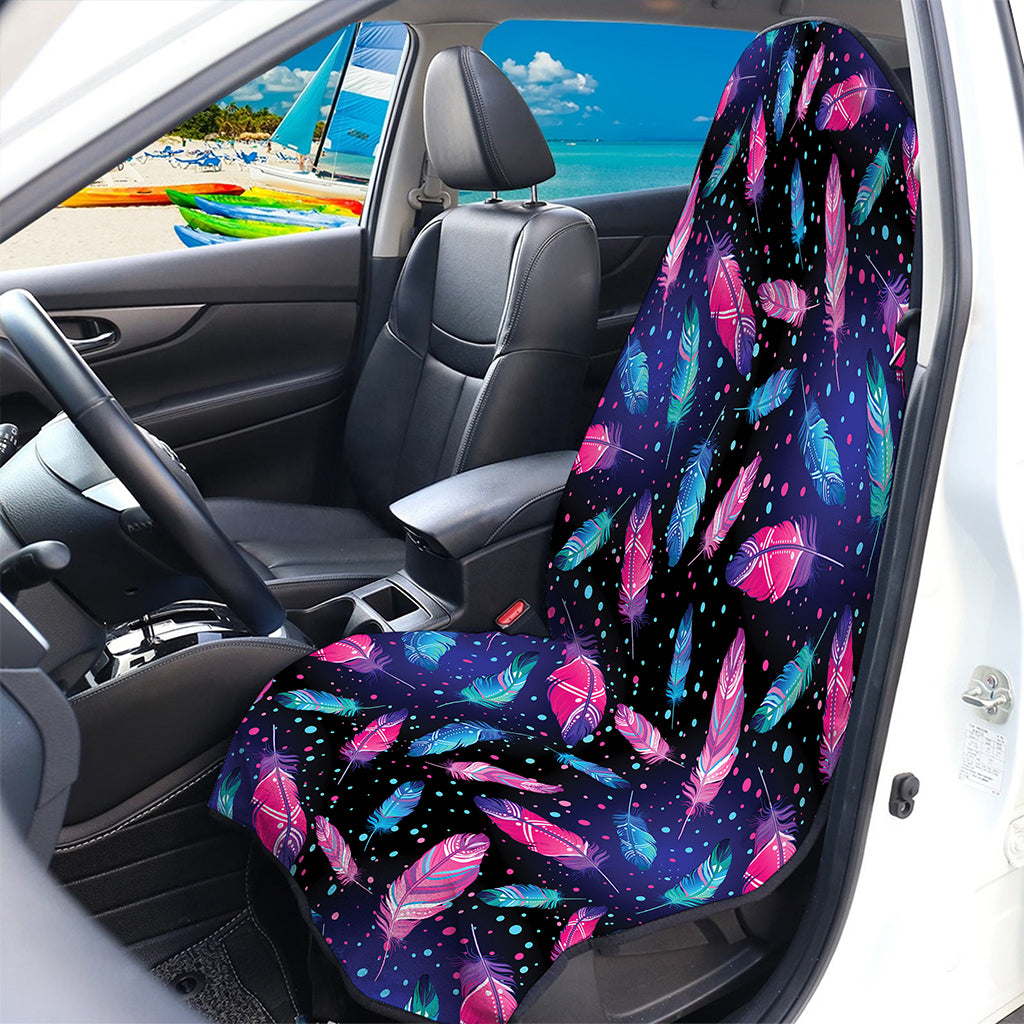 Native Feather Pattern Print Waterproof Car Seat Cover