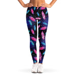 Native Feather Pattern Print Women's Leggings