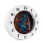 Native Indian Girl Portrait Print Alarm Clock