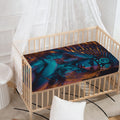 Native Indian Girl Portrait Print Baby Crib Sheet