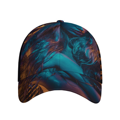 Native Indian Girl Portrait Print Baseball Cap