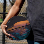 Native Indian Girl Portrait Print Basketball