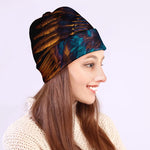 Native Indian Girl Portrait Print Beanie