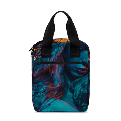 Native Indian Girl Portrait Print Bible Tote Bag
