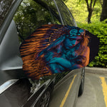 Native Indian Girl Portrait Print Car Side Mirror Covers