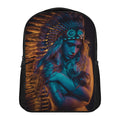 Native Indian Girl Portrait Print Casual Backpack