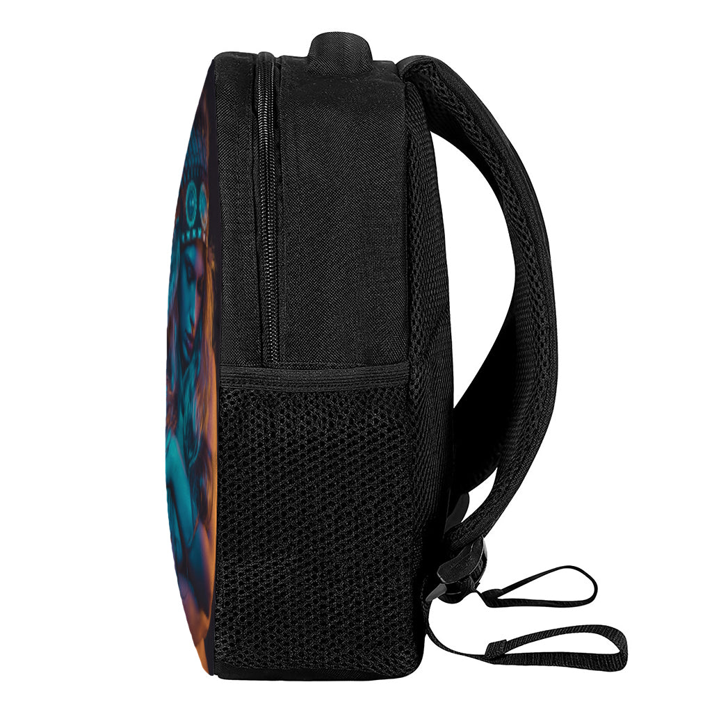 Native Indian Girl Portrait Print Casual Backpack