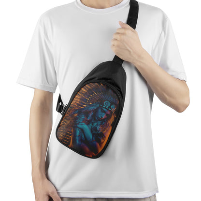Native Indian Girl Portrait Print Chest Bag