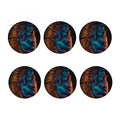 Native Indian Girl Portrait Print Coaster Set