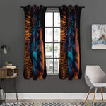 Native Indian Girl Portrait Print Curtain