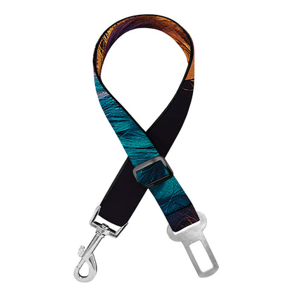 Native Indian Girl Portrait Print Dog Seat Belt