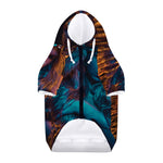 Native Indian Girl Portrait Print Dog Zip Up Hoodie