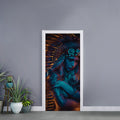 Native Indian Girl Portrait Print Door Sticker