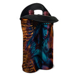 Native Indian Girl Portrait Print Double Neoprene Wine Tote