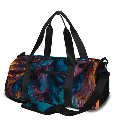 Native Indian Girl Portrait Print Gym Bag