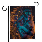Native Indian Girl Portrait Print House Flag