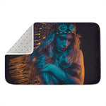 Native Indian Girl Portrait Print Indoor Door Mat