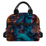 Native Indian Girl Portrait Print Insulated Lunch Bag