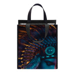 Native Indian Girl Portrait Print Insulated Lunch Tote