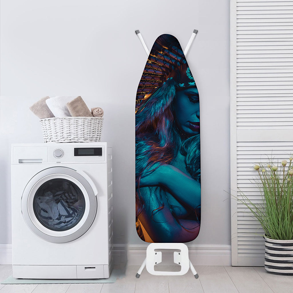 Native Indian Girl Portrait Print Ironing Board Cover