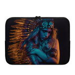 Native Indian Girl Portrait Print Laptop Sleeve