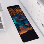 Native Indian Girl Portrait Print Long Kitchen Mat