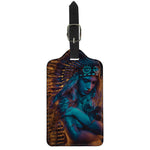 Native Indian Girl Portrait Print Luggage Tag