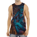 Native Indian Girl Portrait Print Men's Muscle Tank Top