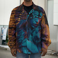 Native Indian Girl Portrait Print Men's Shirt Jacket