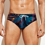 Native Indian Girl Portrait Print Men's Swim Briefs