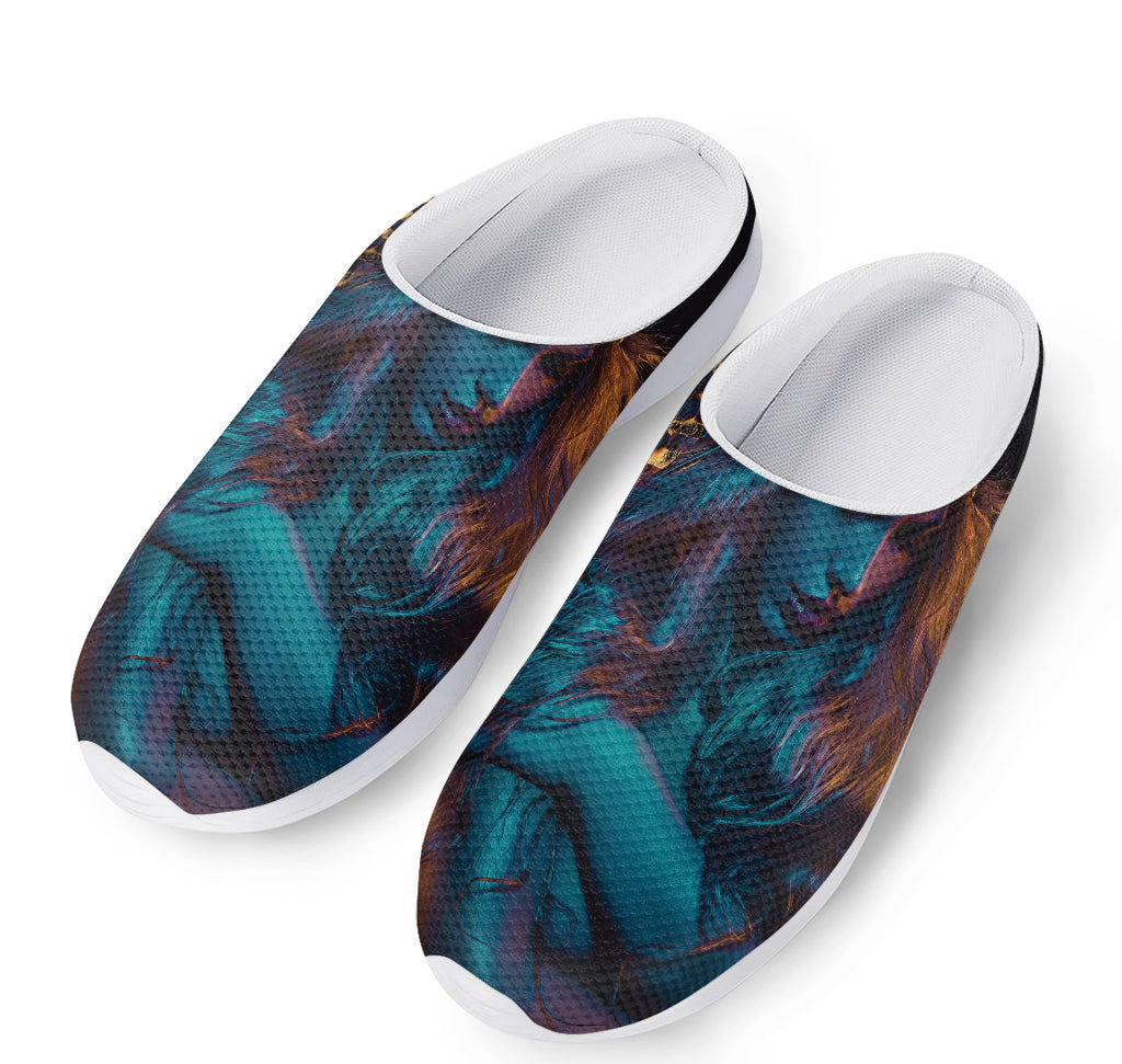 Native Indian Girl Portrait Print Mesh Casual Shoes