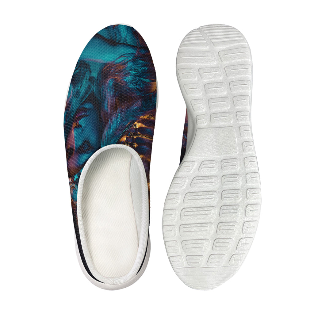 Native Indian Girl Portrait Print Mesh Casual Shoes